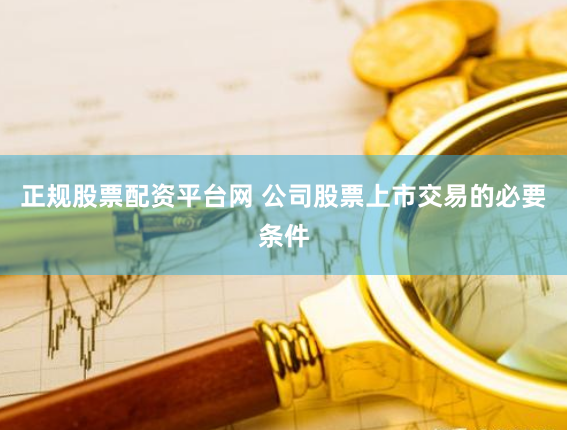 正规股票配资平台网 公司股票上市交易的必要条件