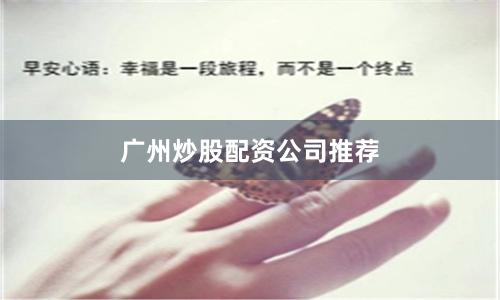 广州炒股配资公司推荐