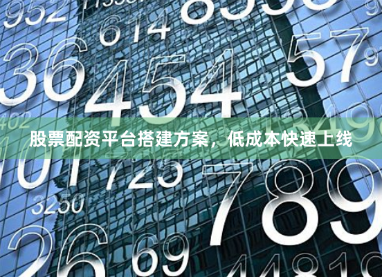 股票配资平台搭建方案,低成本快速上线